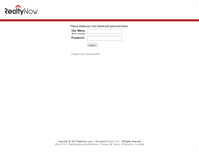 Tablet Screenshot of agents.realtynow.com
